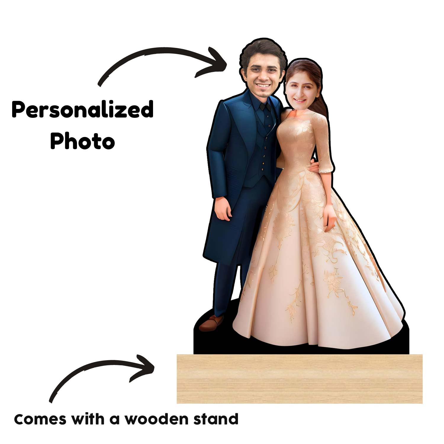 Personalized Wedding Couple Caricature