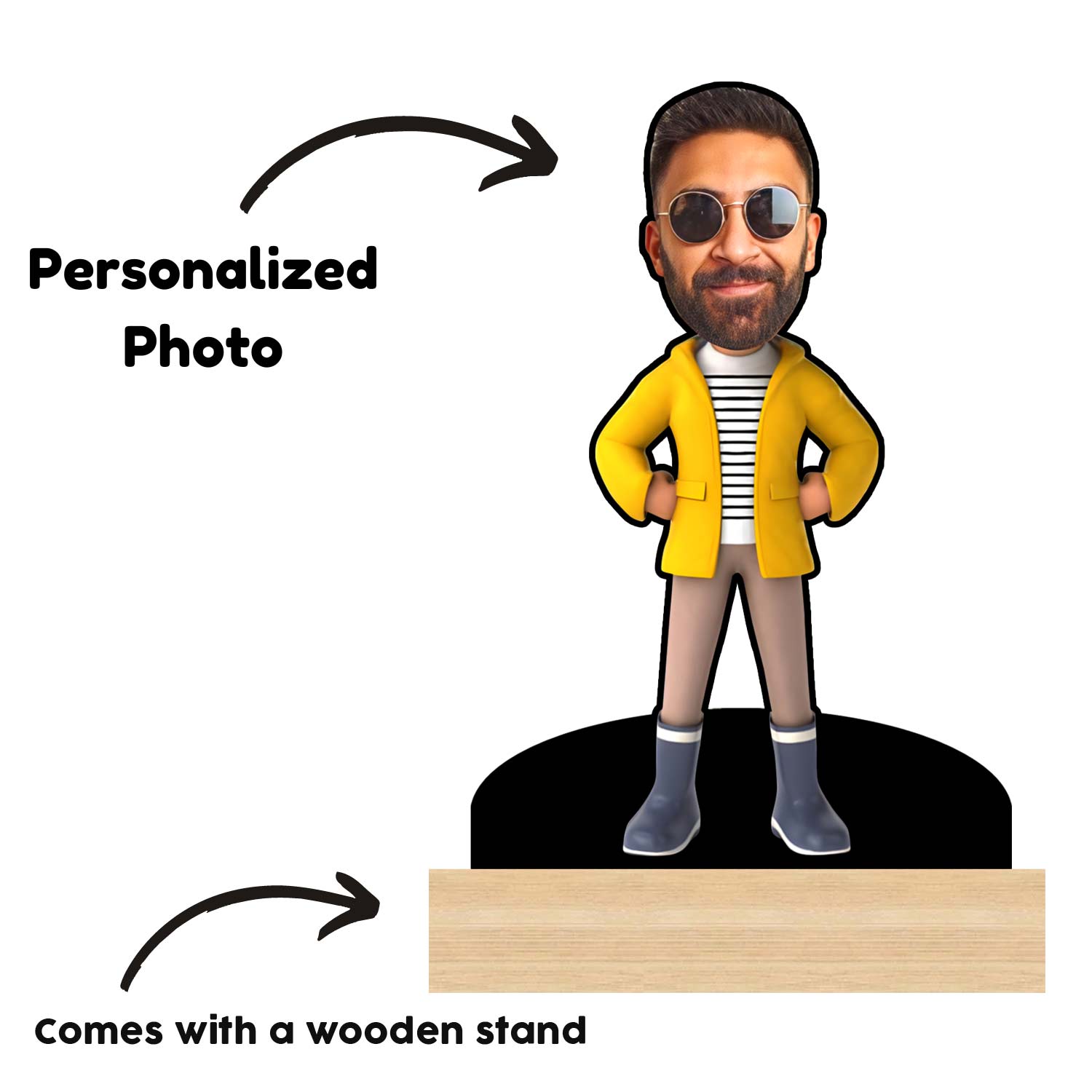 Lights, Camera, Caricature: Personalized Actor Caricature for Him