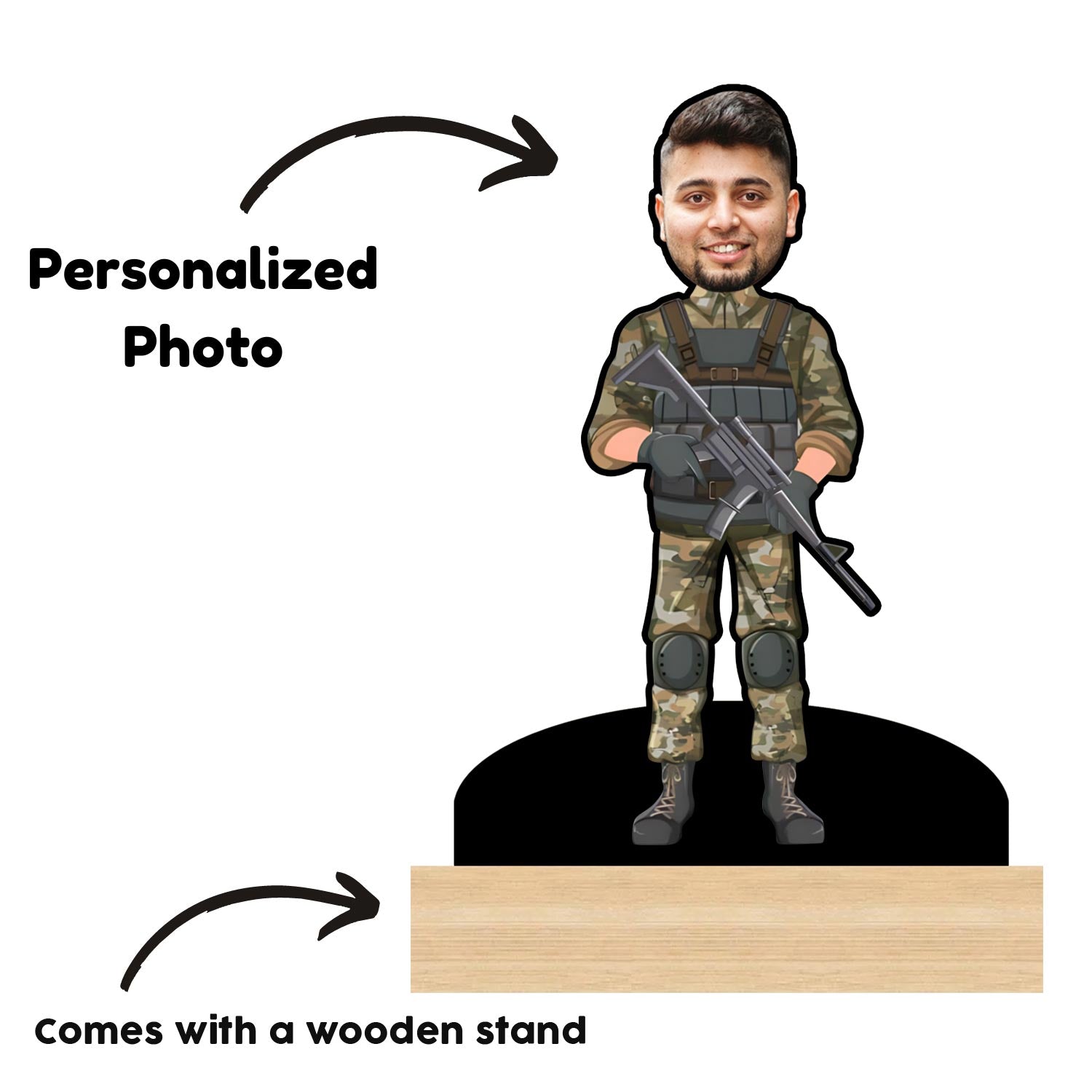 Caricature For Army Man A Perfect Gift For Brave Hero