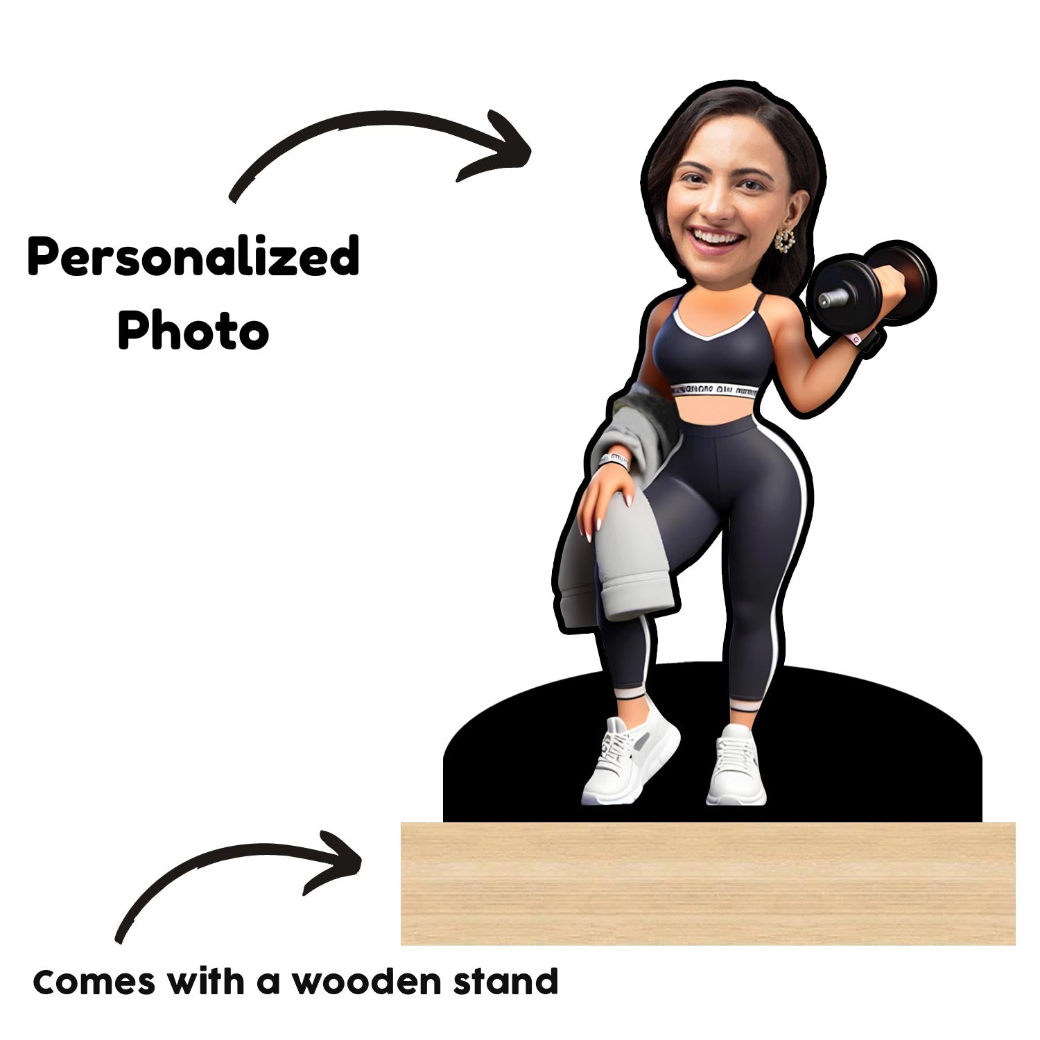 Perfect Gift for a Fitness Queen Personalized Caricature For Her