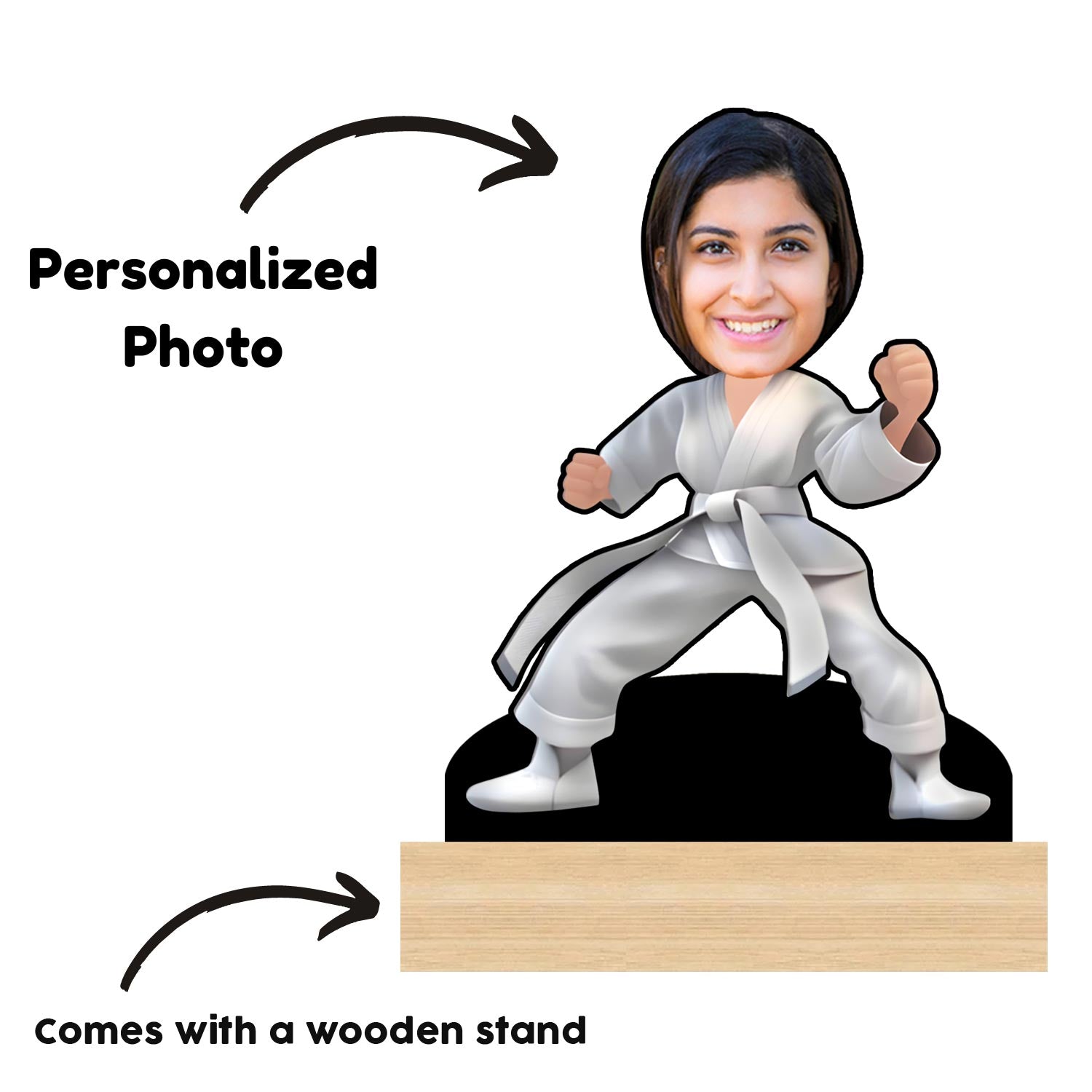 Personalized Judo Warrior Caricature For Her