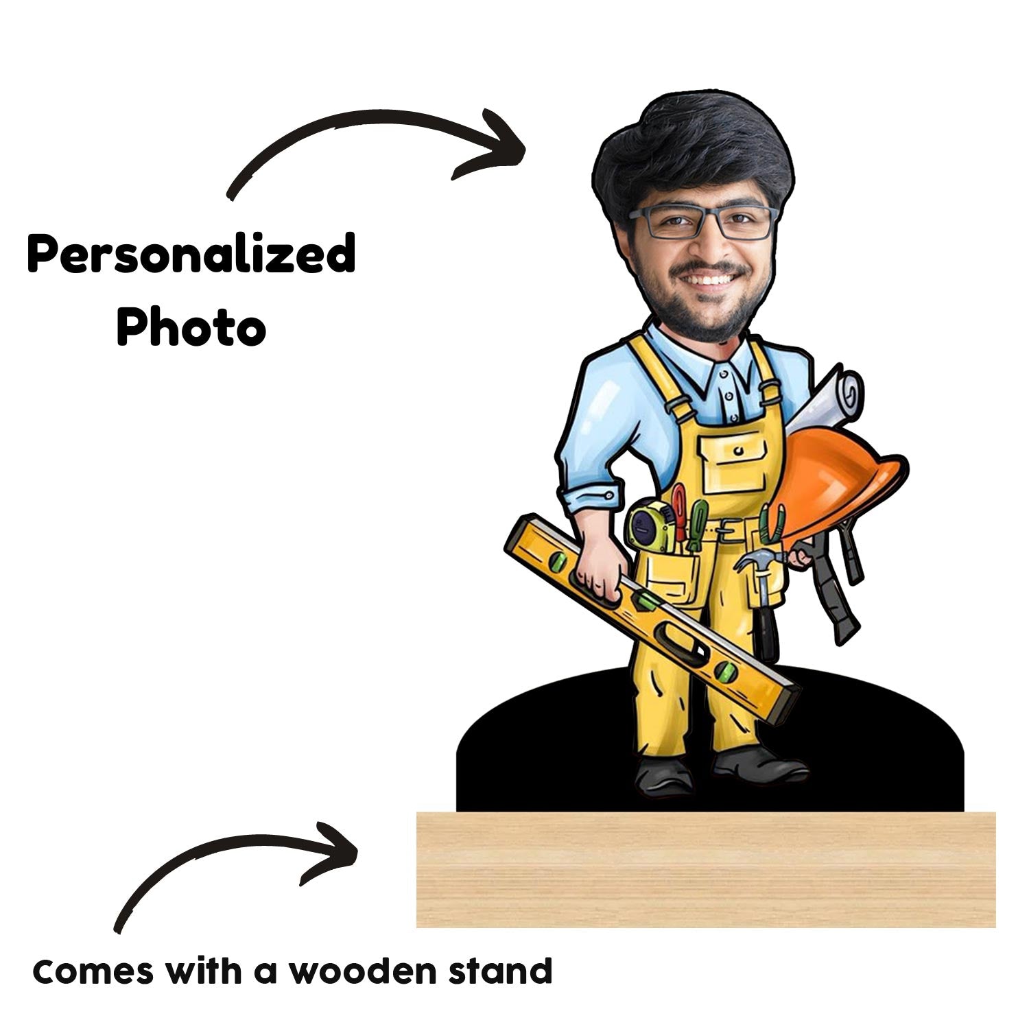 Fun & Unique Personalized Caricature Gift for Civil Engineer