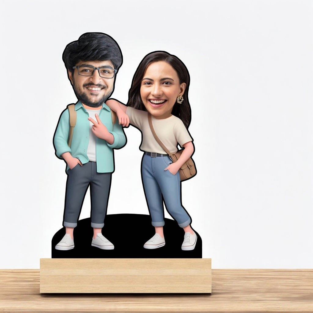 Personalized Caricature for Cousins, Siblings & Besties