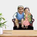 Personalized Caricature for Grandparents Gift For Dada Dadi