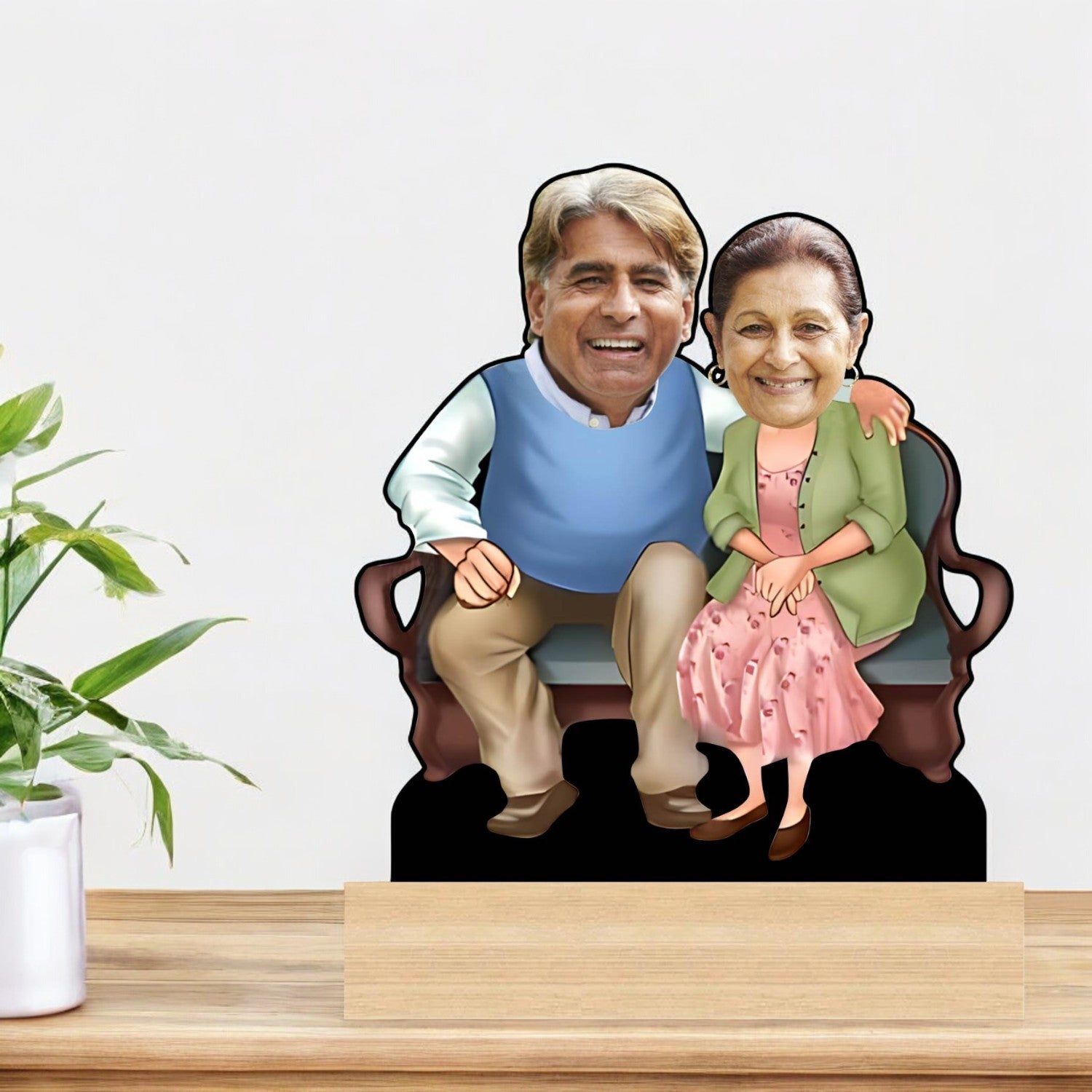 Personalized Caricature for Grandparents Gift For Dada Dadi