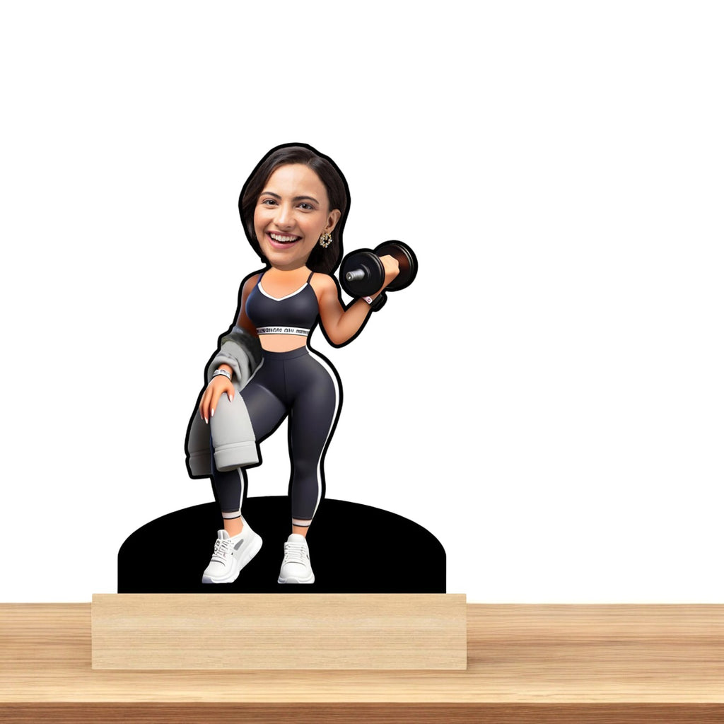 Perfect Gift for a Fitness Queen Personalized Caricature For Her