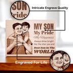 Customized Engraved Wooden Photo Frame Gift For Grand Son