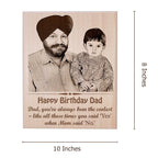 Customized Birthday Photo Frame For Father