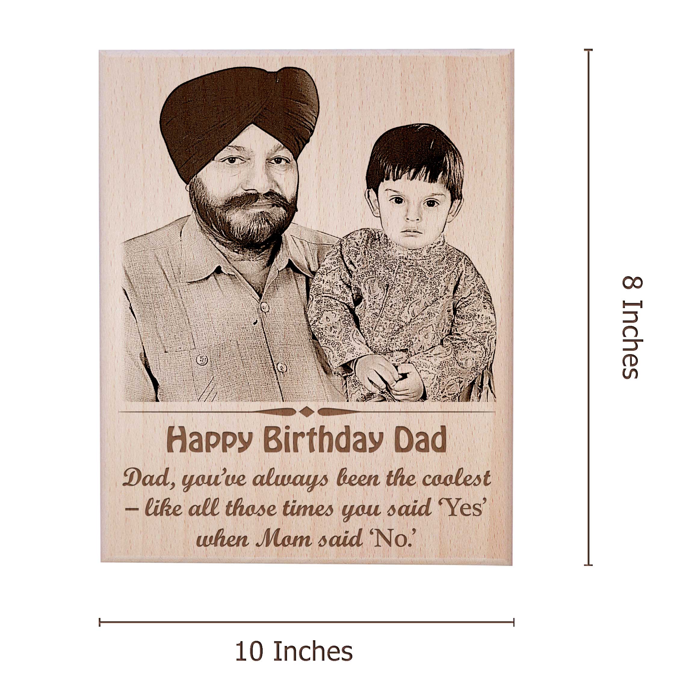 Customized Birthday Photo Frame For Father