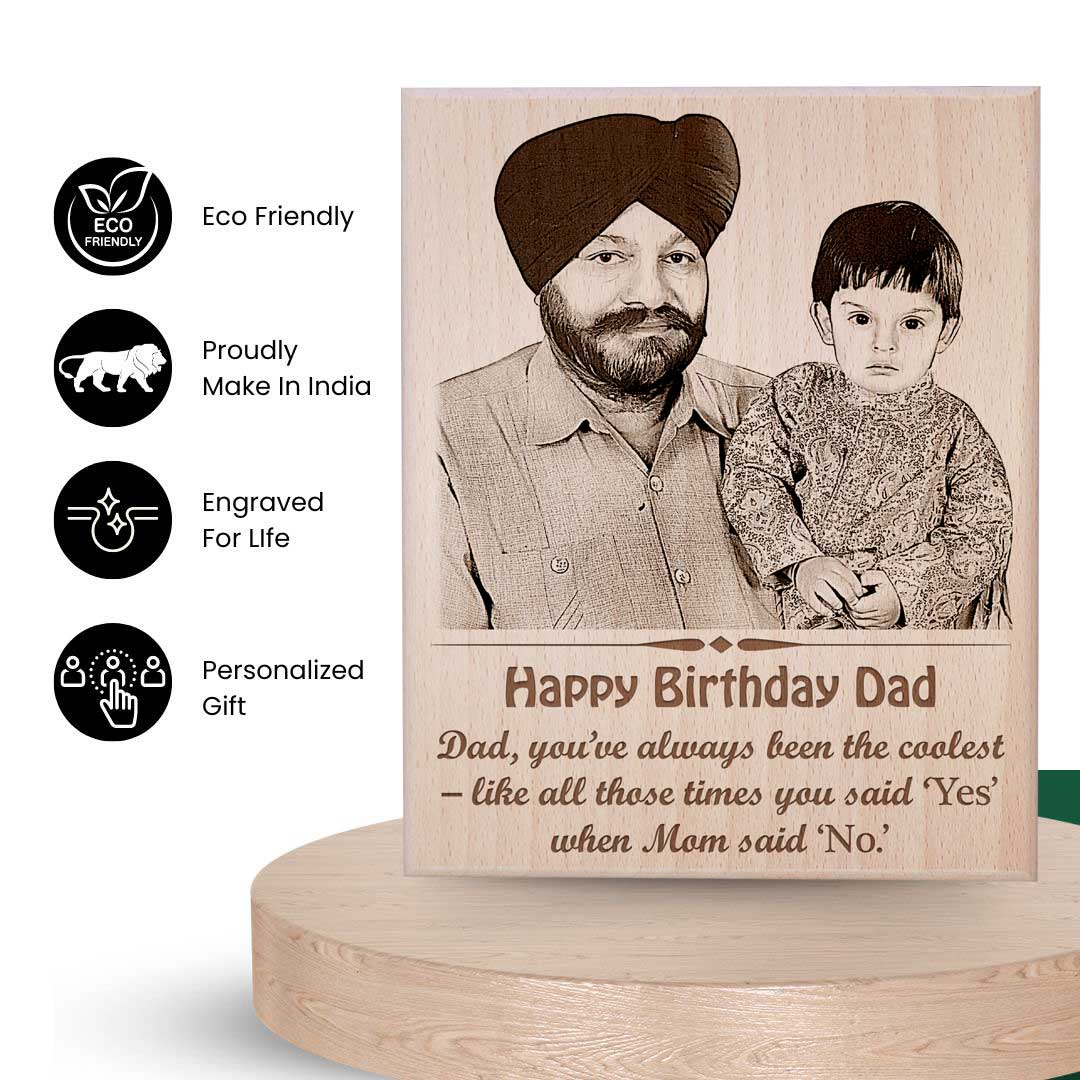 Customized Birthday Photo Frame For Father