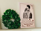 Custom Engraved Photo Frame Karwachauth Gift For Beautiful Wife