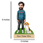Personalized Pet Caricature for Beagle Pet Lover