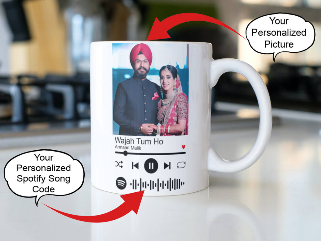 Customized Ceramic Spotify Mug With Photo