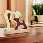 Premium Home Decor Wooden Statue For Pet Lover