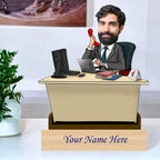 Personalized Caricature For Business Man with Custom Name