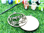 Wooden DIY Hanging Diwali Decoration Ornaments Set of 5 With Free Colors