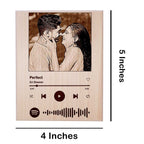 Personalized Wooden Engraved Spotify Picture Frame For Anniversary, Birthday, Valentine’s Day for Couple or Friends