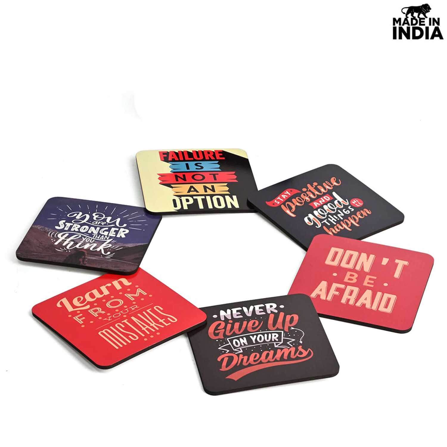 Classy Table Coasters for Hot & Cold Drinks – Perfect for Everyday Use Set of 6