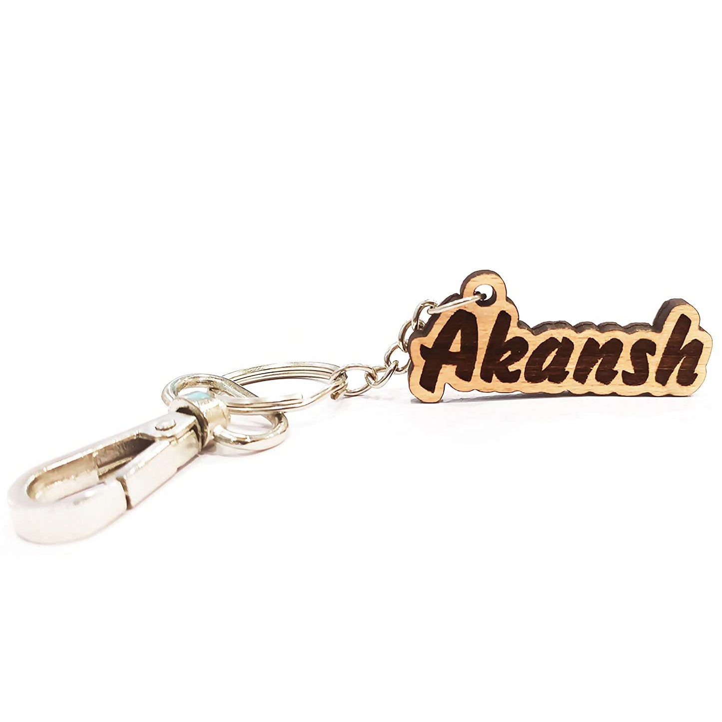 Customized Wooden Engraved Name Keychain