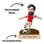 Personalized Caricature For Football Player with Custom Name