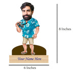 Personalized Caricature for Cool Man with Custom Name