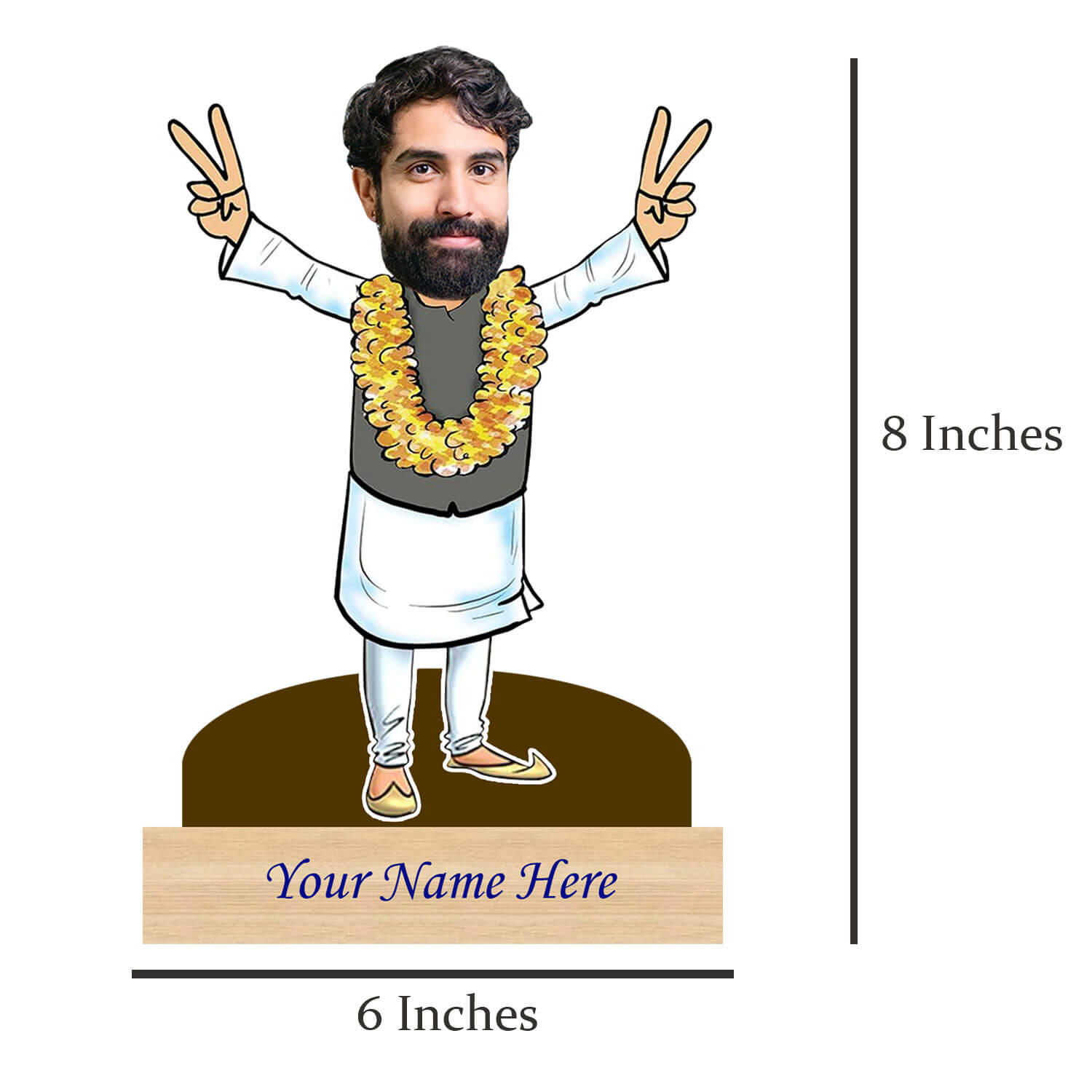 Personalized Caricature For Politician with Custom Name