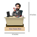 Personalized Caricature For Business Man with Custom Name