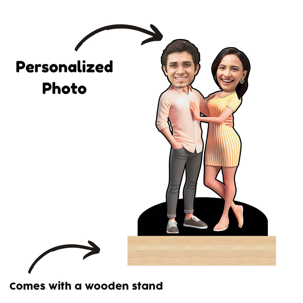Personalized Couple Caricature For Valentine Day Gift