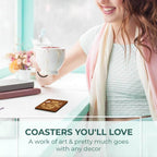 Premium Quality Coasters – Ideal for Tea, Coffee, and Cold Drinks Set of 6