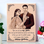 happy birthday sister photo frame