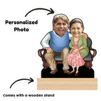 Personalized Caricature for Grandparents Gift For Dada Dadi