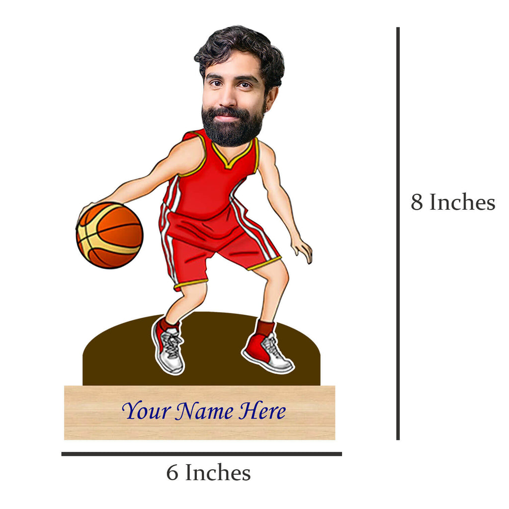 Basket Ball Player Personalized Caricature for Men