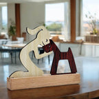 Premium Home Decor Wooden Statue For Pet Lover