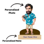 Personalized Caricature for Cool Man with Custom Name