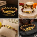 Incredible Personalized Metal Name Rakhi for Brother .