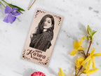 Karwachauth Personalized Engraved Wooden Photo Frame Gift For Lovely Wife