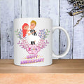 Happy Anniversary Gift - Ceramic Coffee Mug For Couple