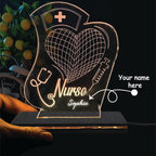 Personalized Illusion LED Name Lamp Gift For Nurse and Doctors