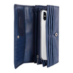 Customized Vegan Leather Wallet With Photo For Mother’s Day (Blue)