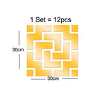 3D Zigzag Golden Wall Decor Stickers For Bedrooms Or Living room