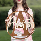 Personalized Premium Wooden Name Wall Emblem