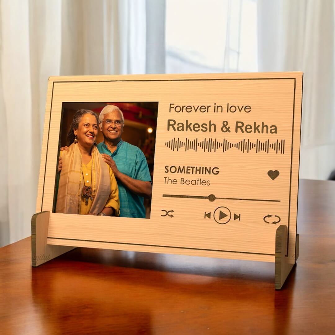 Personalized Wooden Spotify Picture Frame (Landscape)