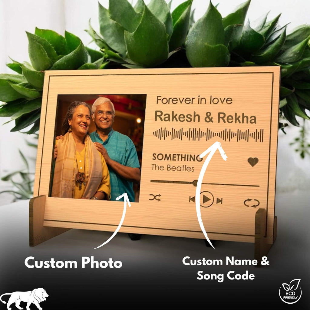 Personalized Wooden Spotify Picture Frame (Landscape)