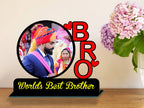 Personalized Worlds Best Bro Table Top Photo Frame