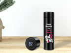 Personalized Girl Power Water Bottle with Temperature For Women