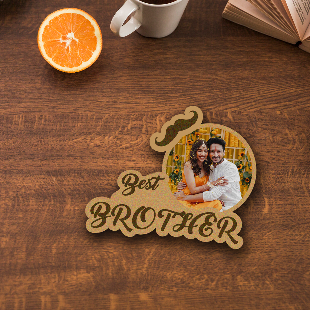 Personalized Bro Sis Photo Fridge Magnets Set Of 2