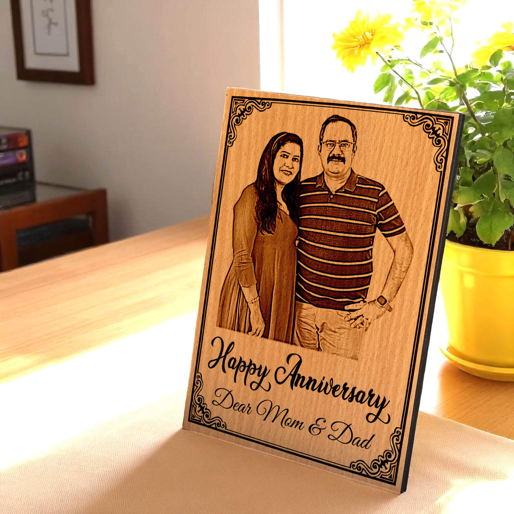 Personalized MDF Wooden Frame For Anniversary Gift