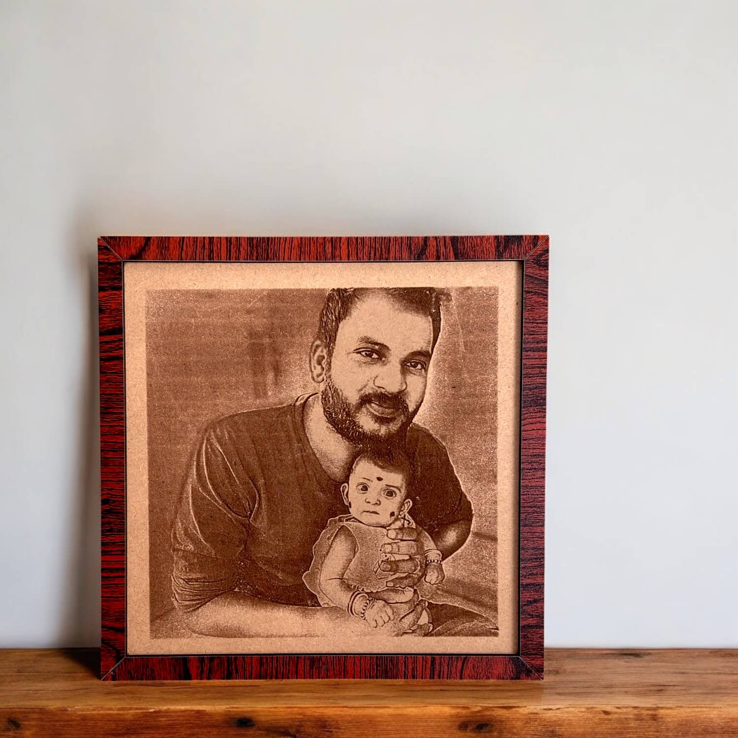 Personalized Engraved Photo Frame Painting For Dad