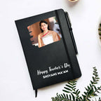 Best Teacher Ever Personalized Black Diary With Pen Gift Set For Female Teacher