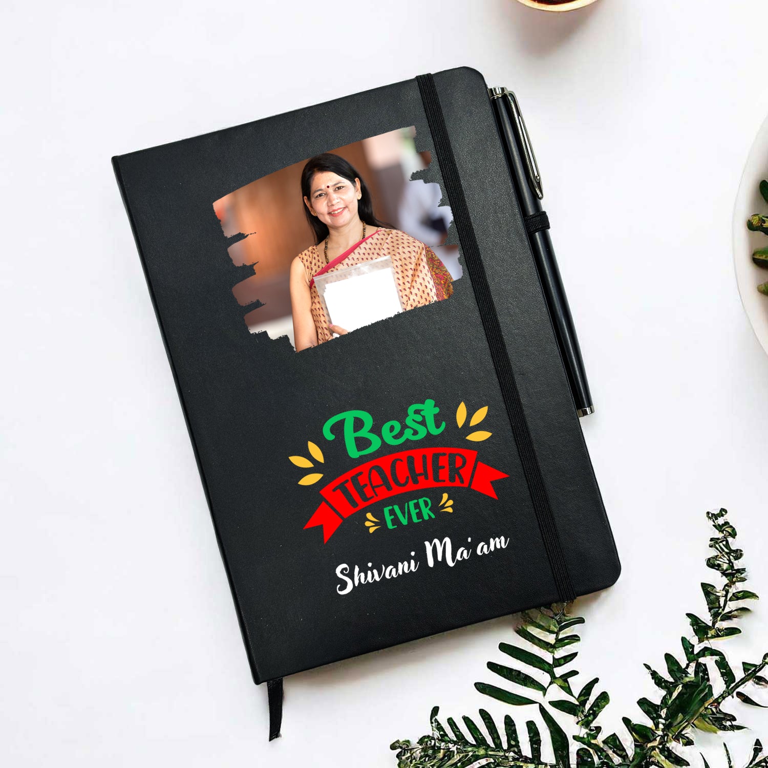 Incredible Gift For Best Female Teacher Ever With Personalized Diary & Pen